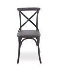 Wholesale oak wood rattan seat chairs Cross back Chair for wedding party use