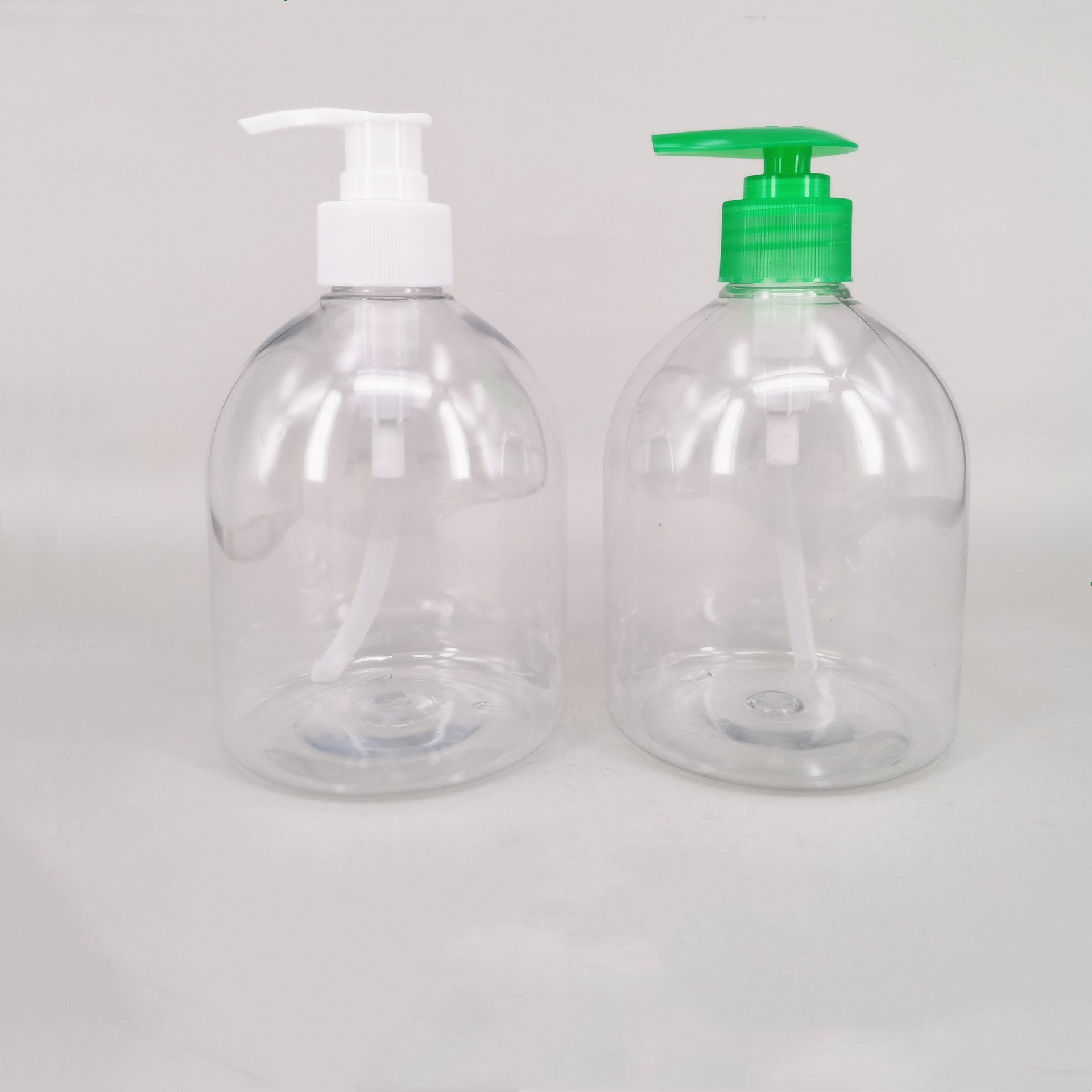 300ml 500ml Hand Sanitizer Dispenser Pump Bottles Transparent Plastic PET Refillable
