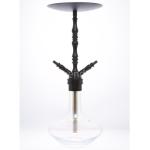 Black Two Holes Egyptian shisha hookah Aluminium Material Anodic Sandblasted
