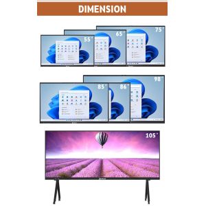 86 Inch Interactive Whiteboard Touch Monitor Interactive Board for Classroom