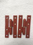 Red Finished Iron Steel Lift Off 1.4mm 320mm H Cabinet Hinges
