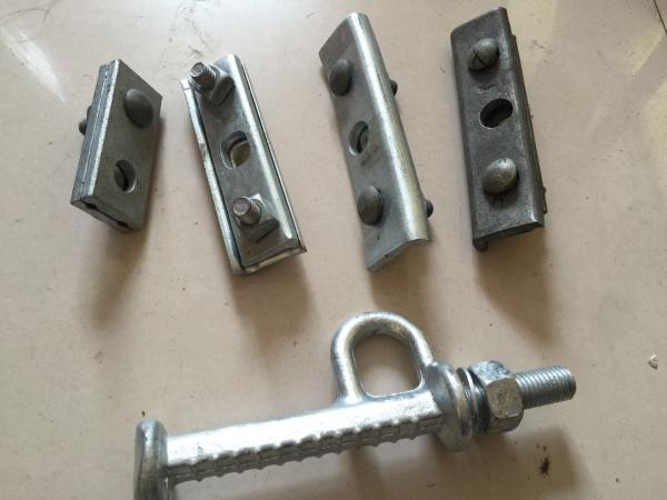 Durable Power Line Fittings Galvanized Steel Anchor Bolt 5/8 3/4 Length High