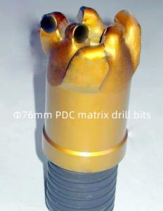 China Rocks Drilling Matrix Body PDC Drill Bit 76mm Diameter For Coal Mining factory