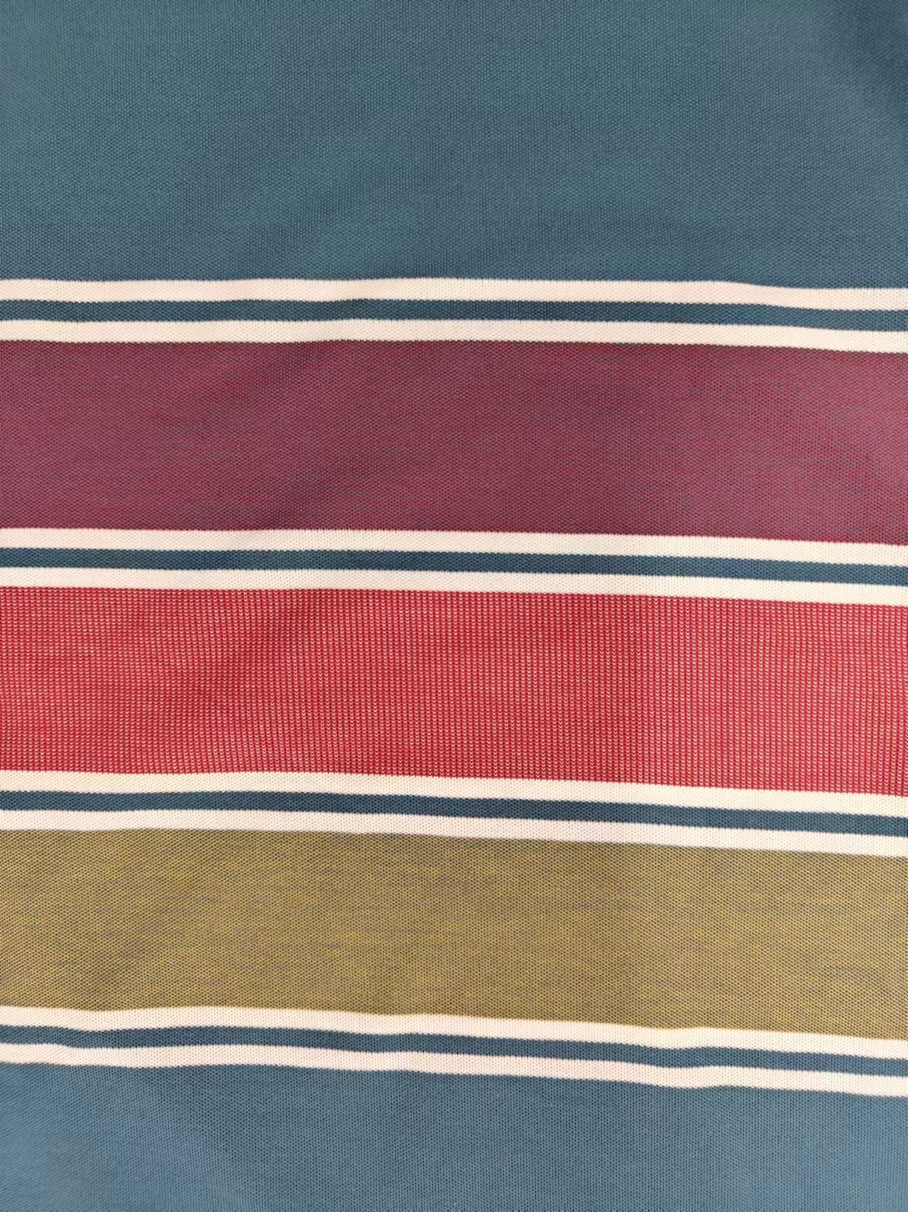 Environmentally Friendly And Healthy Durble Striped Material Fabric For Polo Shirt