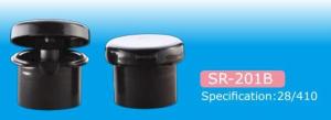 China Φ24/410 PP/PET round flip top cap for cosmetic plastic bottle closure,smooth finished factory