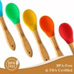 Burnished Bamboo Kitchen Tools Cooking Utensils And Stir Fry Set 6 - Piece Set