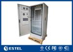 19 Inch Rack RAL7035 Grey Color Outdoor Telecom Cabinet With Battery Rack