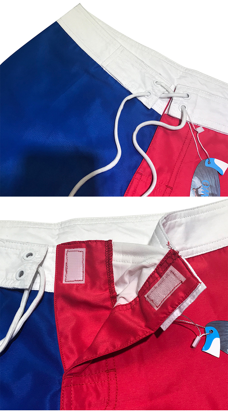 Fashion Custom Beach Shorts Pocket 4 Way Stretch Nontoxic Material Unisex