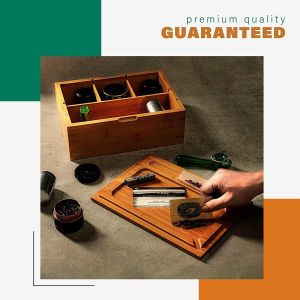 Custom Stash Box Large with Rolling Tray Storage Box Premium Quality Design Wood