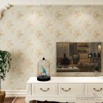 Simple Beautiful Flower embossed Waterproof Vinyl Wallpaper Coverings