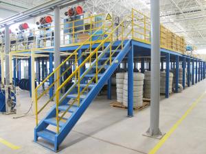 China Customized Warehouse Heavy Duty Steel Mezzanine Floor Rack Metal Mezzanine Platform Shelf factory
