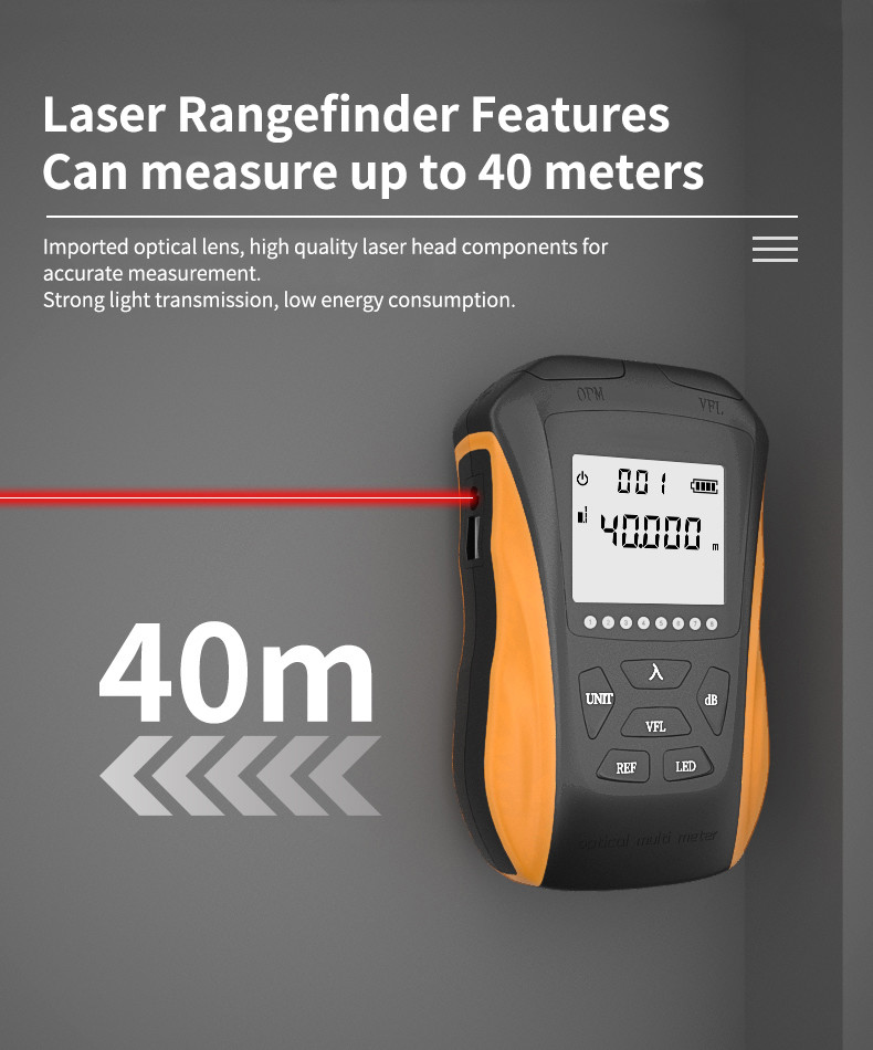 1625nm 15mw Optical Power Meter Multifunction