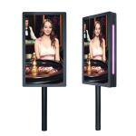 Shopping Mall Restaurant Indoor LCD Display Network Double Side Digital Signage
