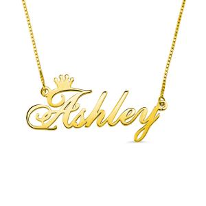 China Gold Letter Custom Silver Necklaces factory