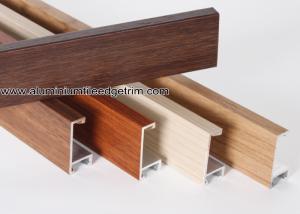 China Wood Grain Effect Aluminium Picture Frame Mouldings For Art Show factory