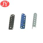 jiayang aglet painting color blue color mesh brass tips aglets brass tip