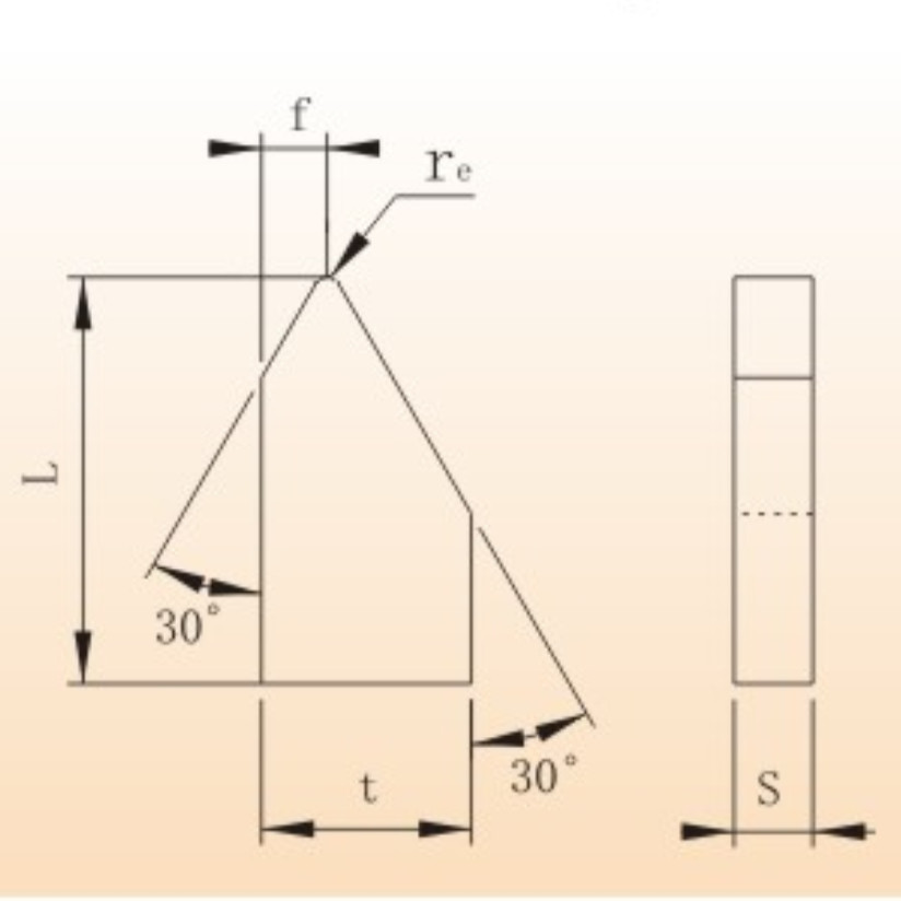 HIP Sintering L 20mm Tungsten Carbide Insert Brazed Tips