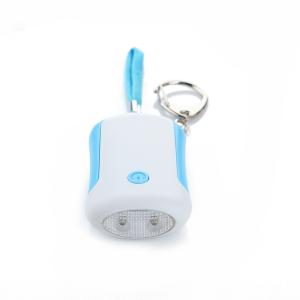 China Anti Attack Personal Keychain Rape Emergency Personal Alarm With Two Led Lights 69*38*20MM factory
