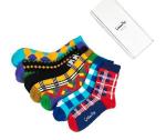 Elegant fashion plaid patterned design autum casual breathable OEM cotton socks