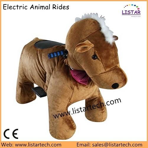 Adult Small Horse Riding Games Electric Car Coin Operated Pony Ride Toy Games