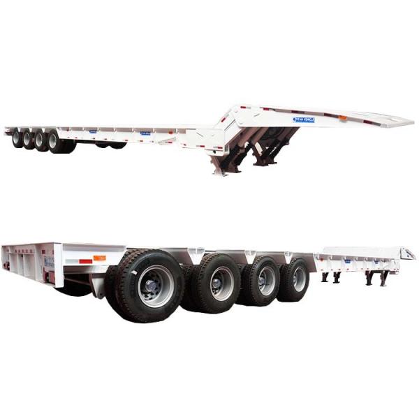 TITAN 4 Axle 100 Tons Folding Gooseneck Trailer for Sale | Folding Neck Lowboy