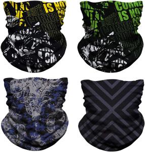 China Cute Puppy Printed Logo Custom Face Shields Bandanas factory