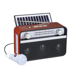 China Portable Rechargeable Emergency Solar Radio Retro Radio SW AM FM 3 Multi Band Radio factory
