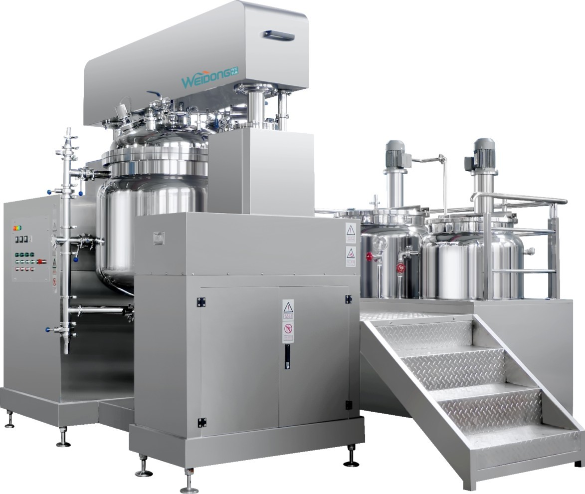 Customized High Safety Level Cosmetic Emulsifier Mixer With 0-63 Rpm Speed