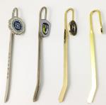 Multicolor tassels metal book mark/sliver metal bookmark book clip