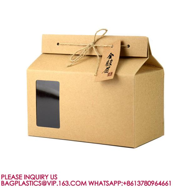 Custom Printing Eco Friendly Square Bottom Food Grade Packaging Bio Rice Kraft