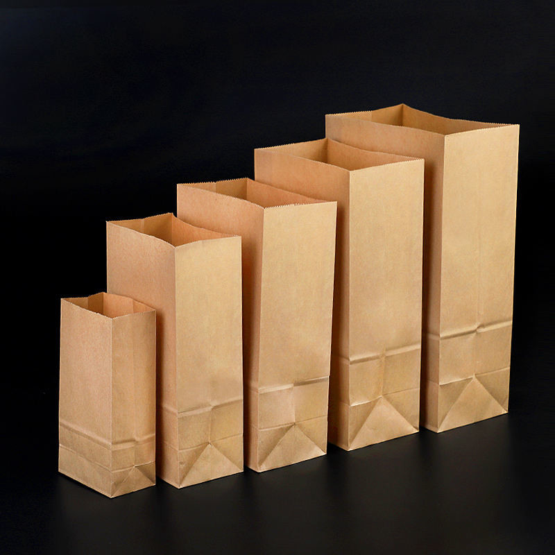 Food Grade Custom Kraft Paper Bag With Logo Printed Flexo Printing