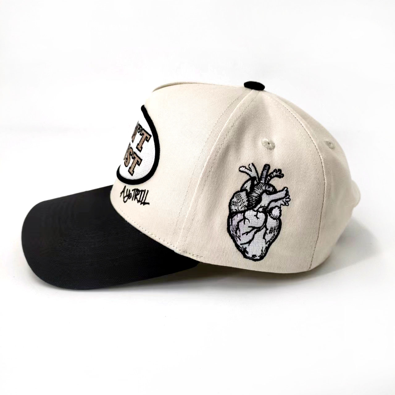 Unstructured Baseball Cap Two tone Customize Embroidered 5 panel Mid Profile Custom Embroidery Cotton Sport Trucker