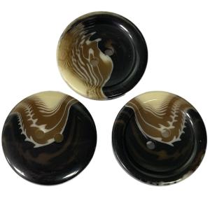 China Imitation Rock Plastic Coat Buttons 4Holes 25mm Use For Coat Jacket Sweater factory