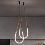 Luxury Chandelier Living Room Hall Restaurant Lamps Villa Staircase Pendant