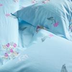 100% Cotton Hotel Bedding Sets Colorful Printed Bed Sheet For Home Bed Linen