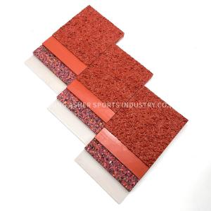 China Advanced Impact Absorption Rubber Track With 47BPN Slip Resistance factory