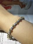 ODM Yellow Diamond Cubic Zirconia Bracelet Silver Sterling 925