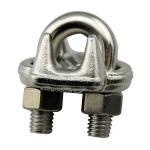 Water Treatment Stainless Steel Wire Rope Clip With ZINC Plated Finish Coating