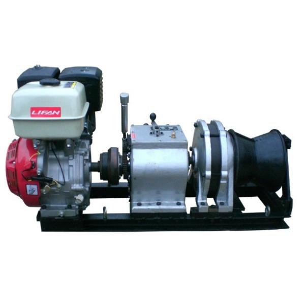 China 5 Ton Fast Line Speed Gasoline Engine Winch for Power Construction factory