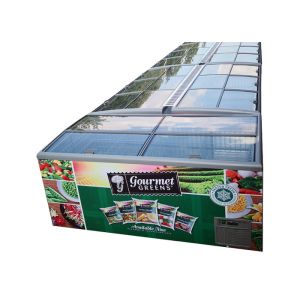 Supermarket Island Display Merchandiser Chest Freezer With Static Cooling System