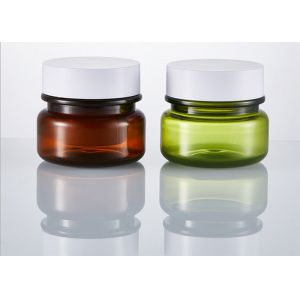 China 30g 50g Plastic Face Cream Jars Bowl Shape Body Scrub Empty Cosmetic Container factory