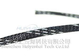 China High Density Expandable Braided Polyester Sleeving Multi Color For Power Cords factory