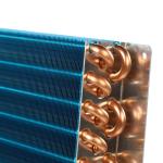 Corrugated Fin Copper Condenser Coil Tube AC Evaporator Coil