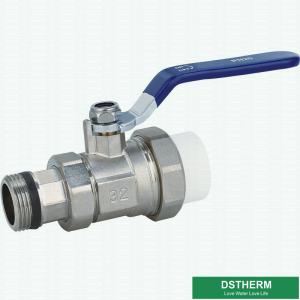China OEM Water Control Brass PPR Single Union Ball Valve factory