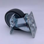 50MM TPR Tread Swivel Plate Caster Wheels Light Duty