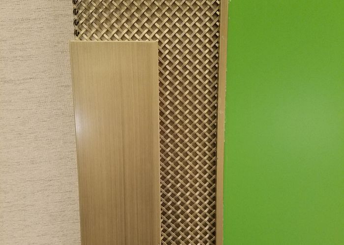 Decorative crimped metal mesh for furniture 