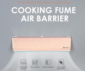 China 2025 Air Barrier For Household Kitchen Door Separate The Cooking Fume Size From 0.7m To 2m Home Air Curtain factory