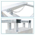 1 Tonne Waste Bin Compactor Forklift Attachment Hot Dipped Galvanized Coating