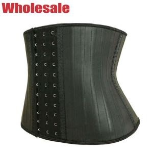China Stomach Trimmer Belt Short Torso Waist Trainer 25 Steel Boned Corset 3 Rows Hook factory