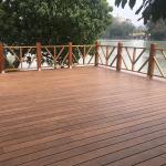 Projects Solid Wood Grain Fireproof Moso Bamboo Decking Boards
